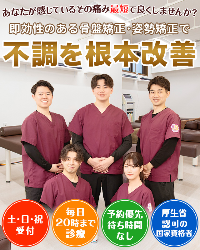 世田谷区等々力で土・日・祝も夜20時まで受付している整骨院